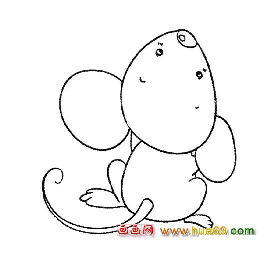动物简笔画(老鼠)2