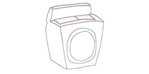 洗机简笔画图片