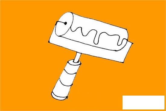 墙刷简笔画步骤画法图片