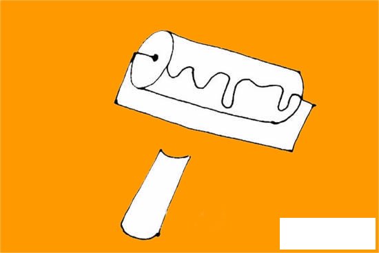 墙刷简笔画步骤画法图片