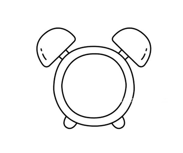 闹钟简笔画步骤4