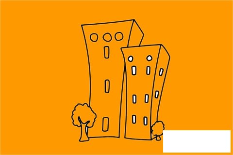 大厦简笔画图片