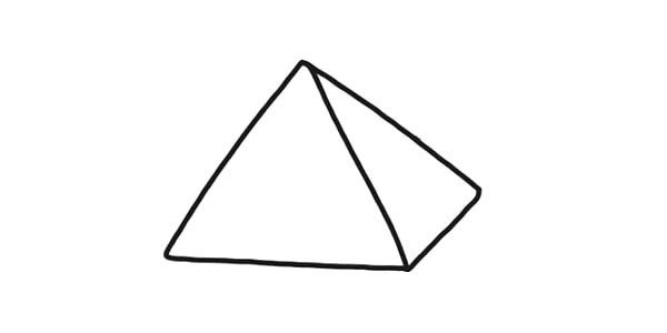 金字塔简笔画