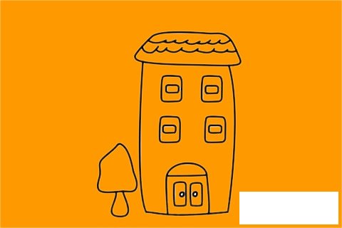 大厦简笔画图片