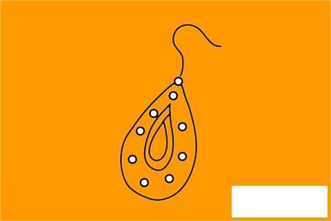 耳环简笔画图片