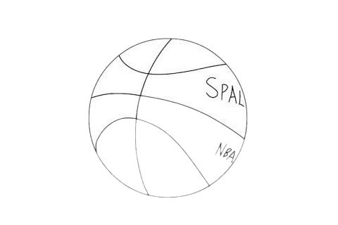 篮球简笔画图片大全作品三