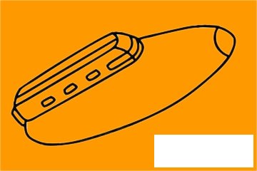 飞艇简笔画图片