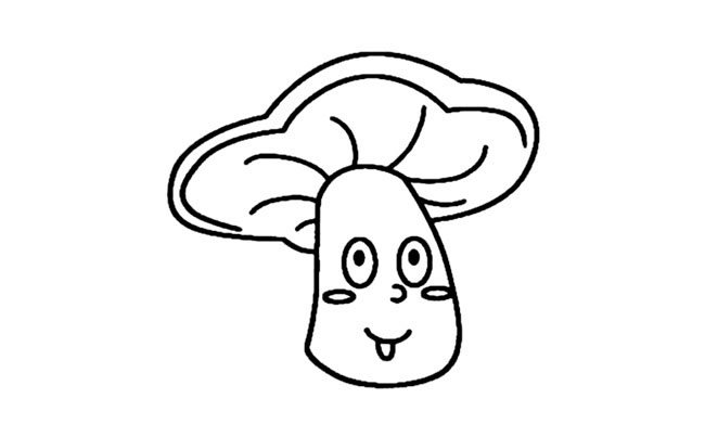 蘑菇头动漫人物简笔画步骤图片大全