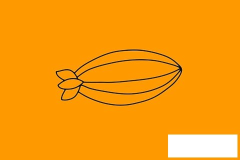 飞艇简笔画图片