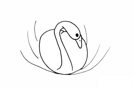 白鹅简笔画图片