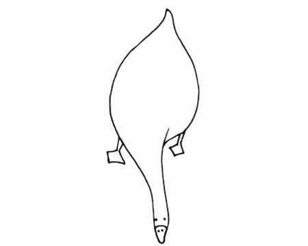 白鹅简笔画图片