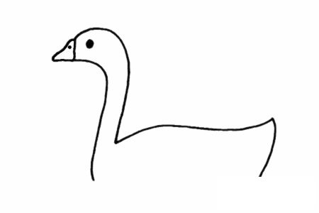 白鹅简笔画图片