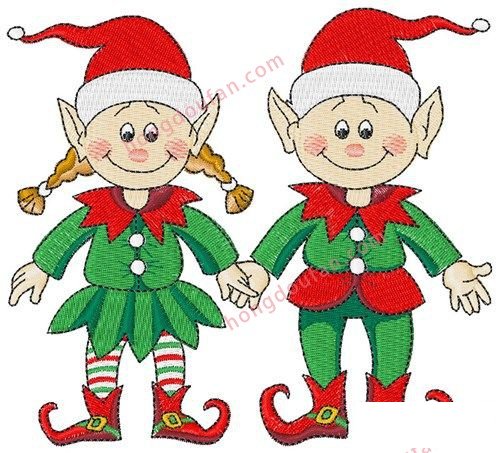 圣诞小精灵简笔画大全 简笔画 第2张-红豆饭小学生简笔画大全 圣诞小精灵简笔画大全 简笔画 第2张