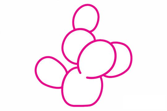 仙人球简笔画图片