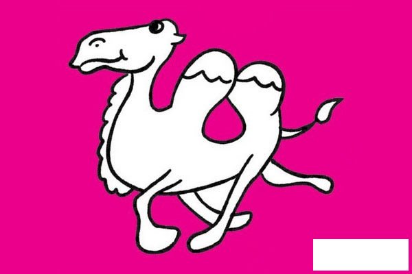 骆驼简笔画图片