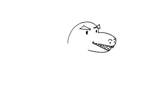 小怪兽简笔画画法步骤图片