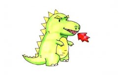 小怪兽简笔画画法步骤图片