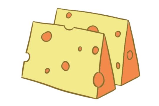 奶酪简笔画图片