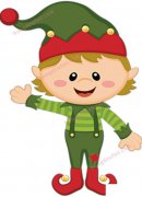 圣诞小精灵简笔画大全