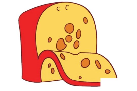 奶酪简笔画图片
