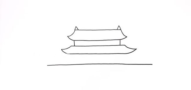 国庆节天安门简笔画