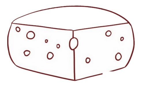 奶酪简笔画图片