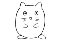 龙猫简笔画步骤图解教程及图片素材