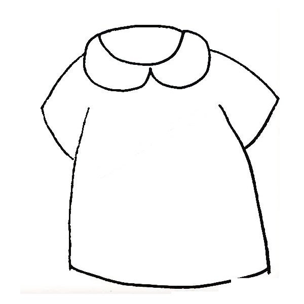 学画服简笔画