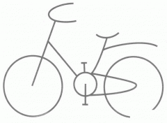 山地车简笔画步骤图片