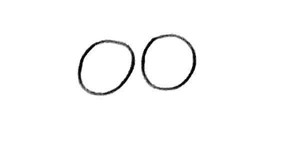 卡通蜗牛简笔画步骤1