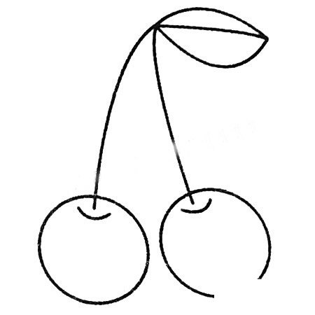 樱桃简笔画大全及画法步骤