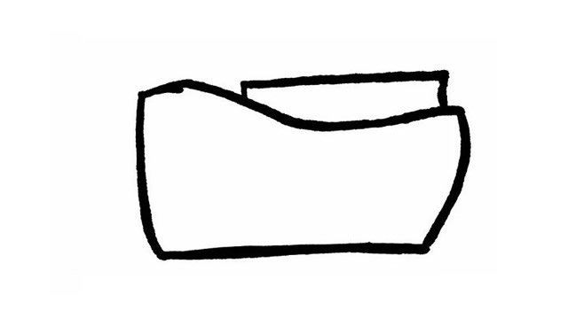 载客大轮船简笔画