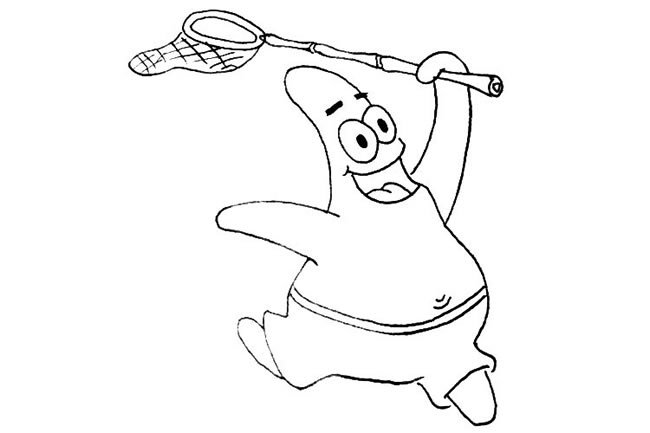 可爱的派大星简笔画