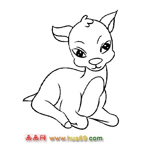 温顺梅花鹿1│动物简笔画
