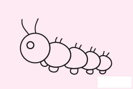 毛毛虫简笔画图片
