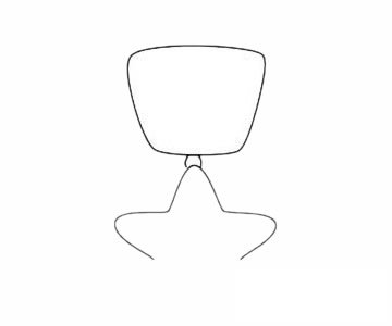 奖牌简笔画图片步骤三