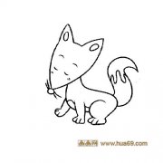 玩耍的小狐狸1│动物简笔画