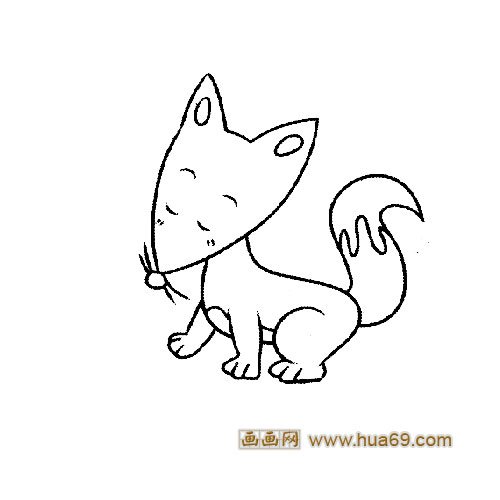 玩耍的小狐狸1│动物简笔画