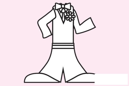 小丑服简笔画图片