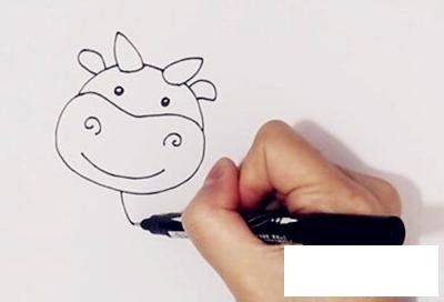 奶牛简笔画