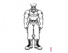 街霸人物古烈简笔画