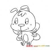 做游戏的蜜蜂简笔画