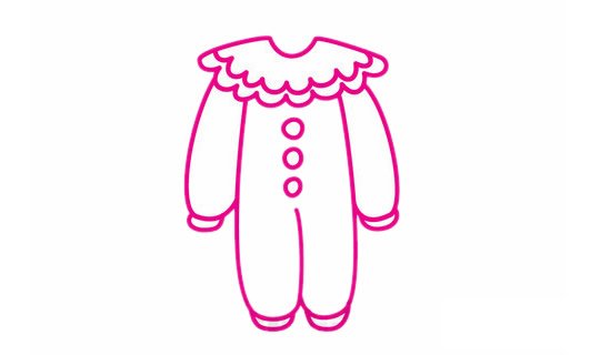 小丑服简笔画完成图