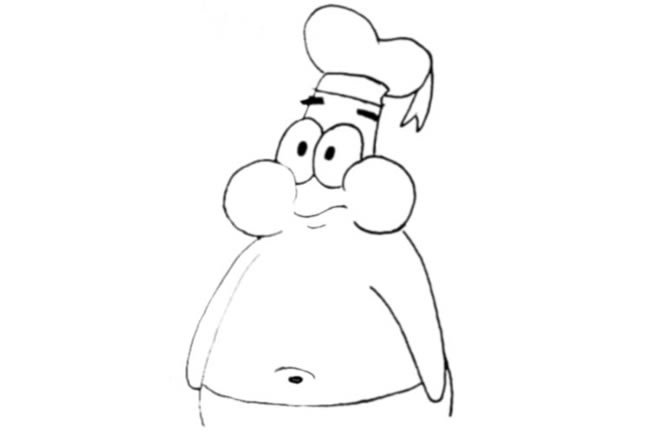 可爱的派大星简笔画