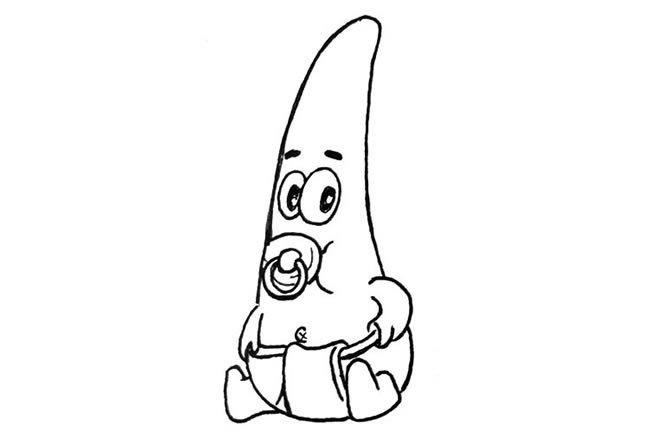 可爱的派大星简笔画