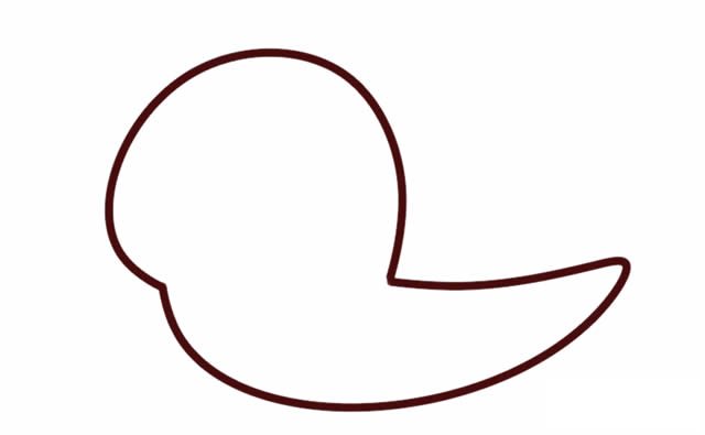 可爱蜗牛简笔画步骤图解画法