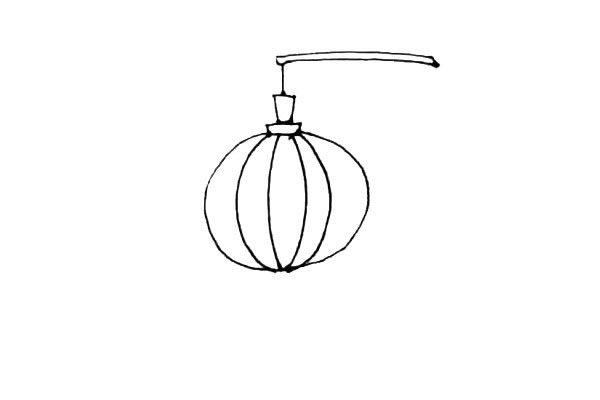 灯笼简笔画步骤图片