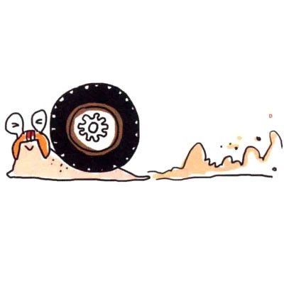 四步画出儿童蜗牛简笔画步骤图片