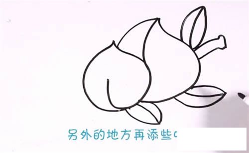蟠桃简笔画步骤图解