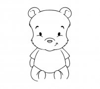 可爱卡通泰迪熊简笔画图片